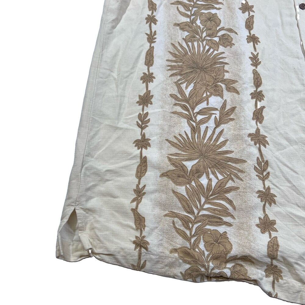 Tommy Bahama 100% Silk Hawaiian Camp Shirt Tropical Floral Aloha Men's 3XT - Picture 2 of 11